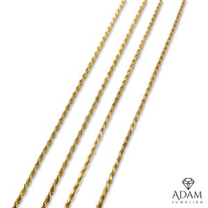 18KT Massief Rope Chain